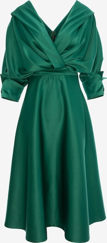 Robe de soirée acob a porter en vert : devant