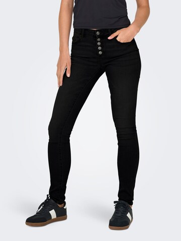 Skinny Jeans 'ONLHUSH' di ONLY in nero: frontale