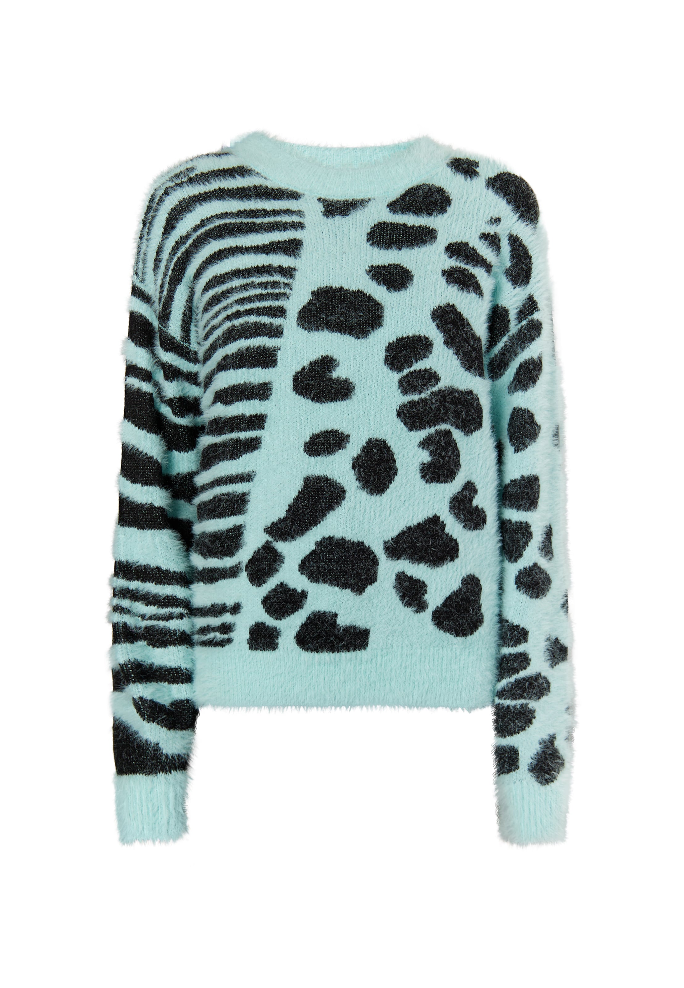 MYMO Sveter 'Biany' - Zelená: predná strana