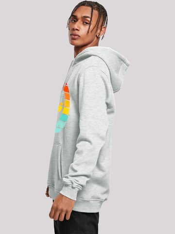 Sweat-shirt 'Alien Head Retro Sunset' F4NT4STIC en gris