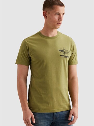 PME Legend Shirt 'T-shirt in jersey with small artwork on the chest' in Green: front