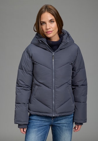 POLARINO Between-Season Jacket in Blue: front
