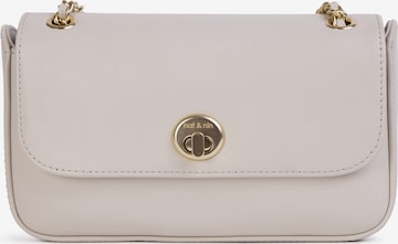 Nat&Nin Skuldertaske ' MINI GRACE ' i hvid: forside