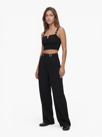 Loosefit Pantaloni con pieghe 'Gigi' di Hoermanseder in nero