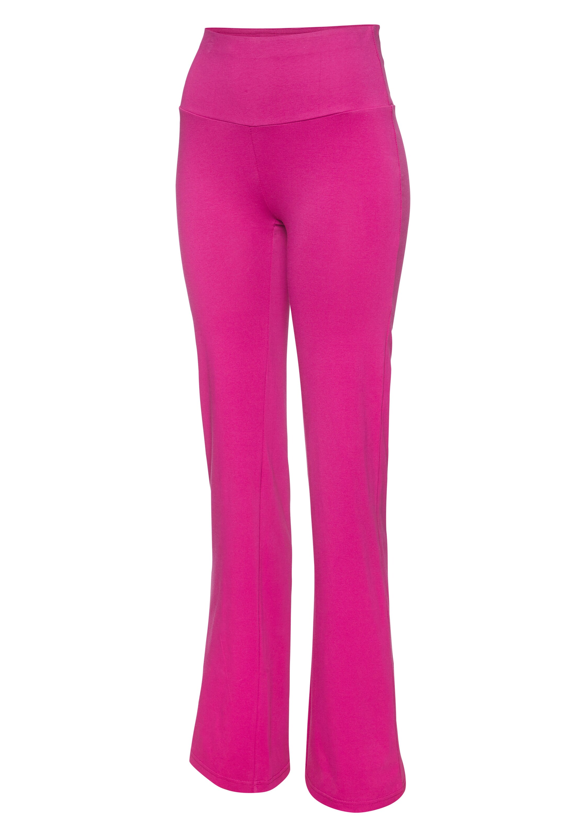 LASCANA ACTIVE Flared Workout Pants in Pink