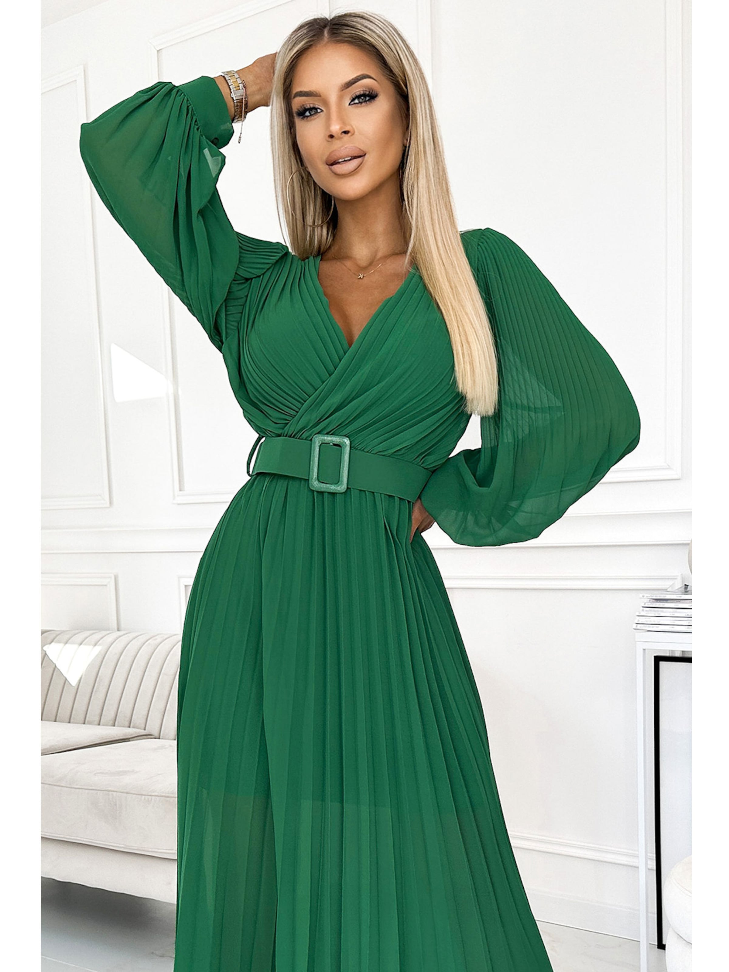Numoco Kleid 'Klara'‌ in Grün
