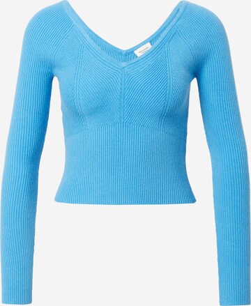 Abercrombie & Fitch Trui in Blauw: voorkant