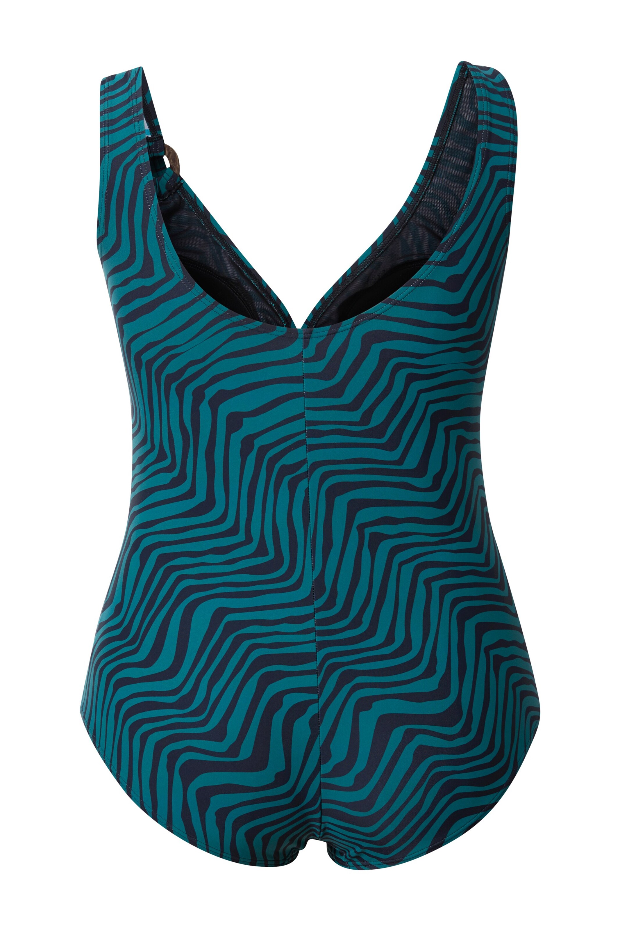 Ulla Popken Minimiser Swimsuit in Green