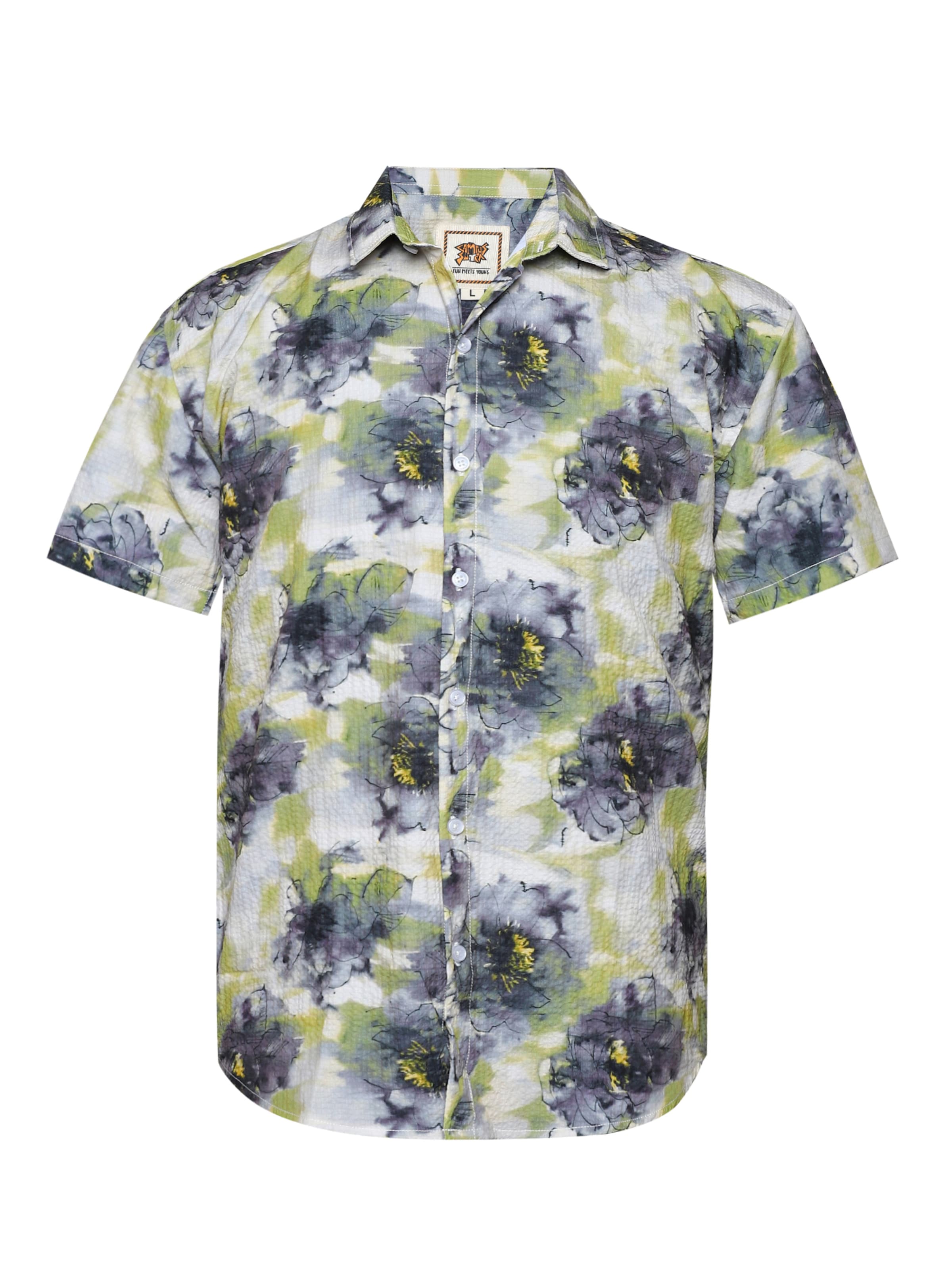 Campus Sutra - Regular Fit Camisa em mistura de cores: frente