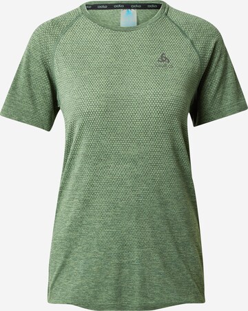 T-shirt fonctionnel 'Essential' ODLO en vert : devant