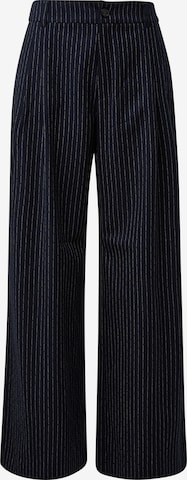 mėlyna s.Oliver Plačios klešnės Klostuotos kelnės: priekis