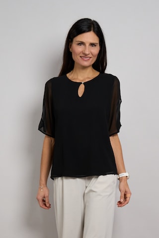 Seidel Moden Bluse in Schwarz: Vorderseite