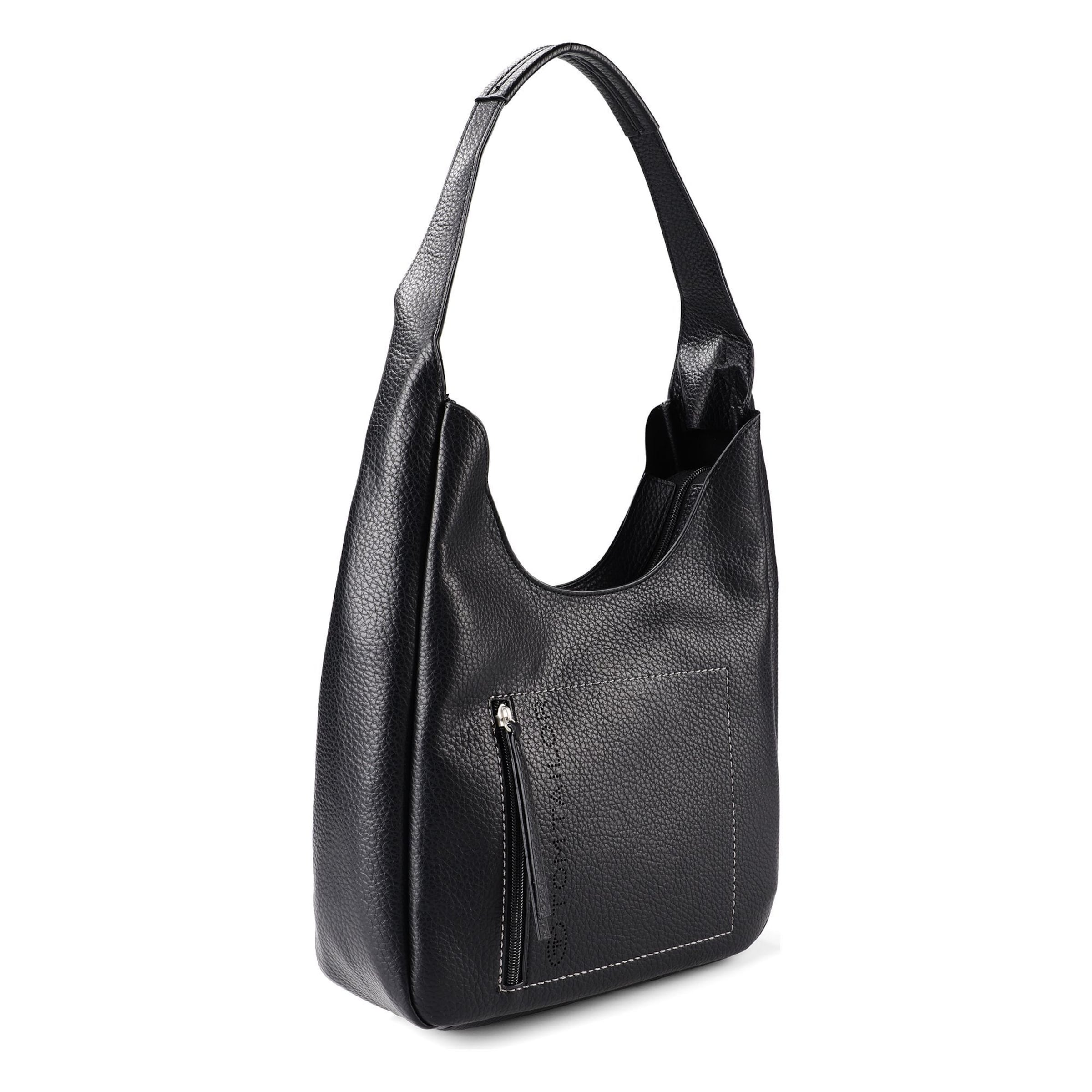 TOM TAILOR Schoudertas 'Analisa' in Zwart