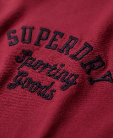 T-Shirt 'Superstate Athletic' Superdry en rouge