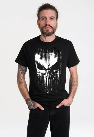 LOGOSHIRT Shirt in Zwart: voorkant