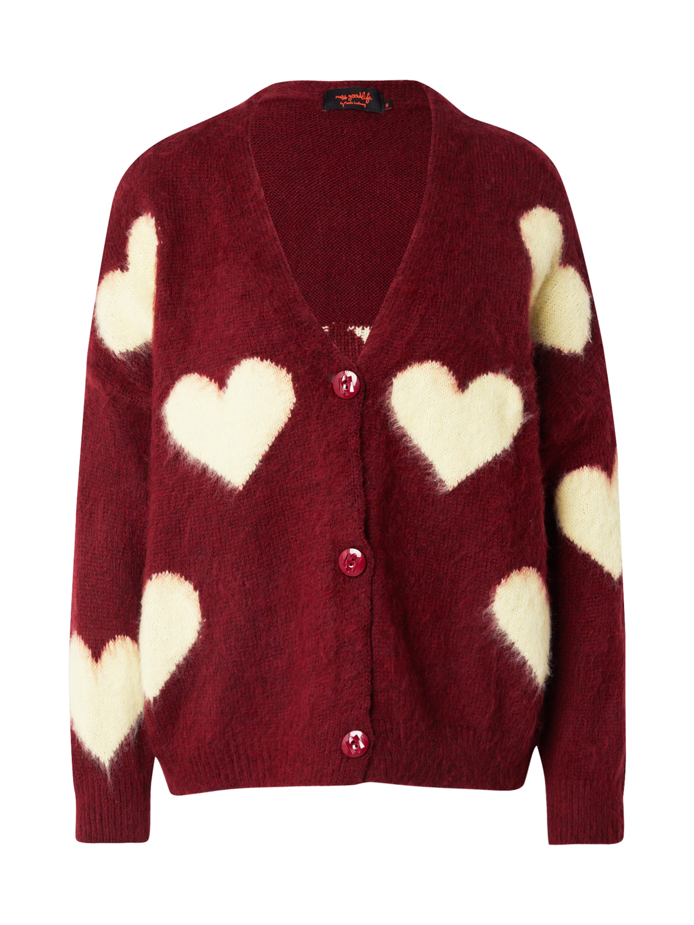miss goodlife Kardigán - Červená: predná strana