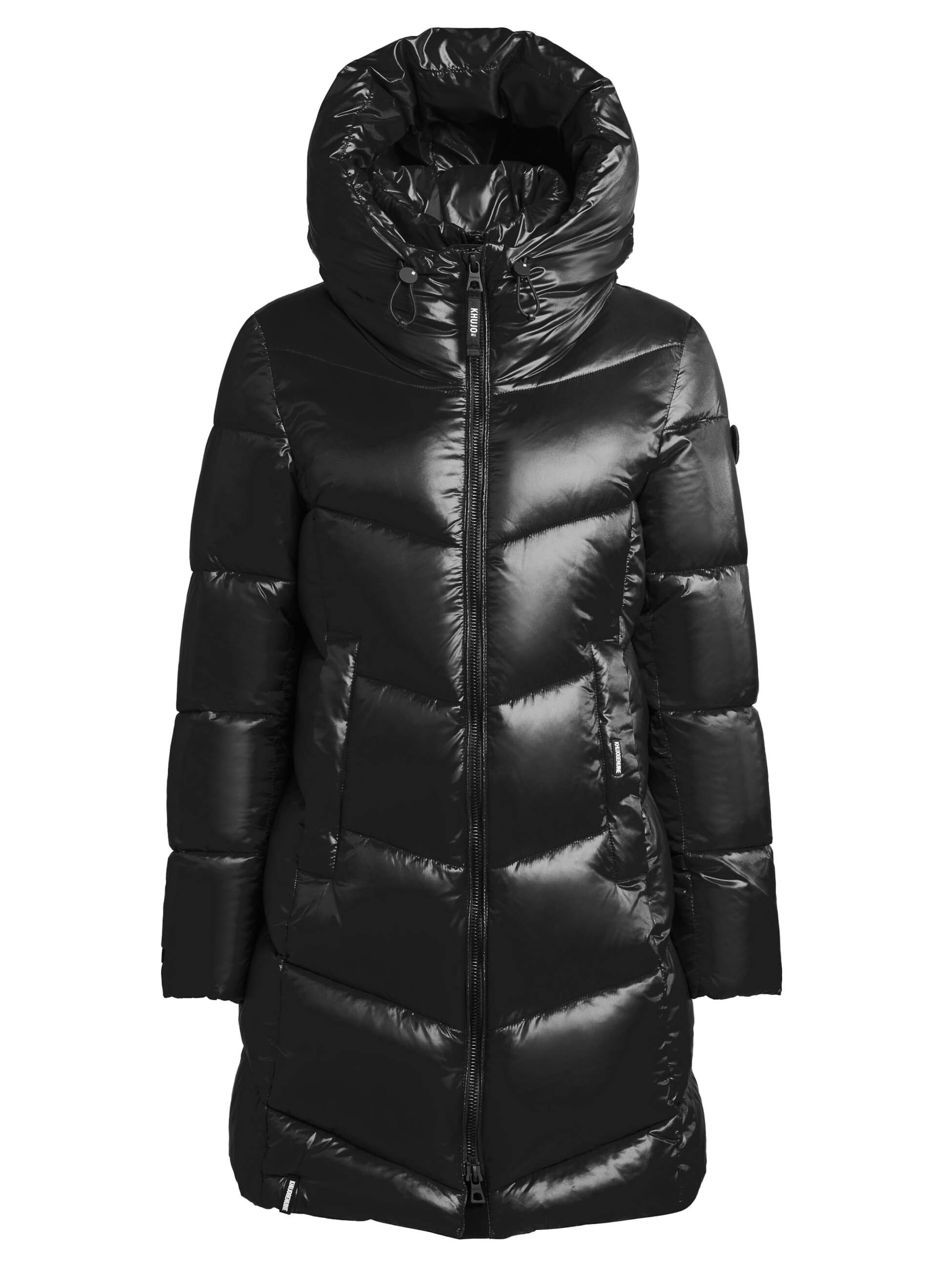 khujo Wintermantel 'Adriana' in Zwart: voorkant