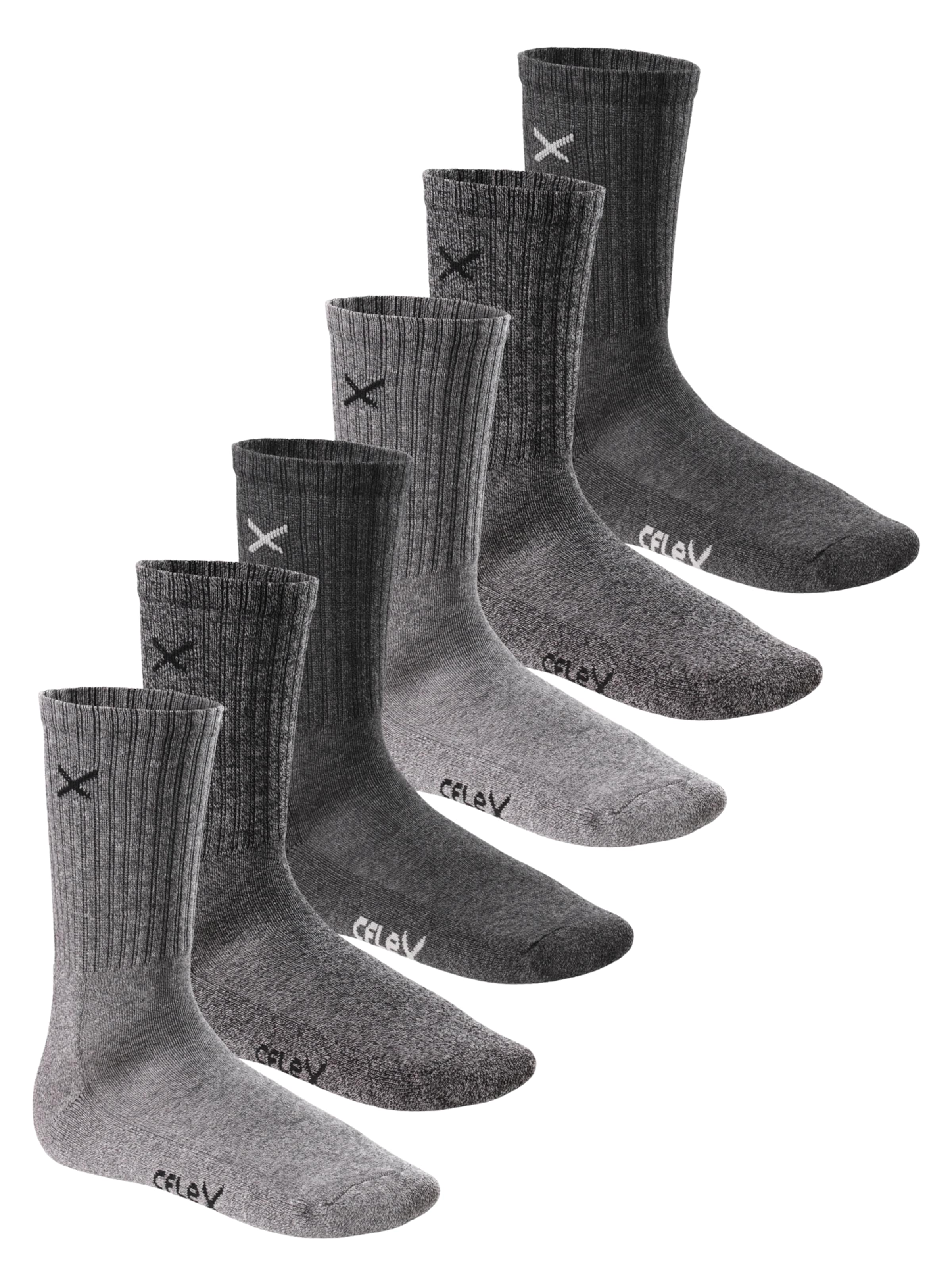 cflex Athletic Socks 'Lifestyle' in Grey: front