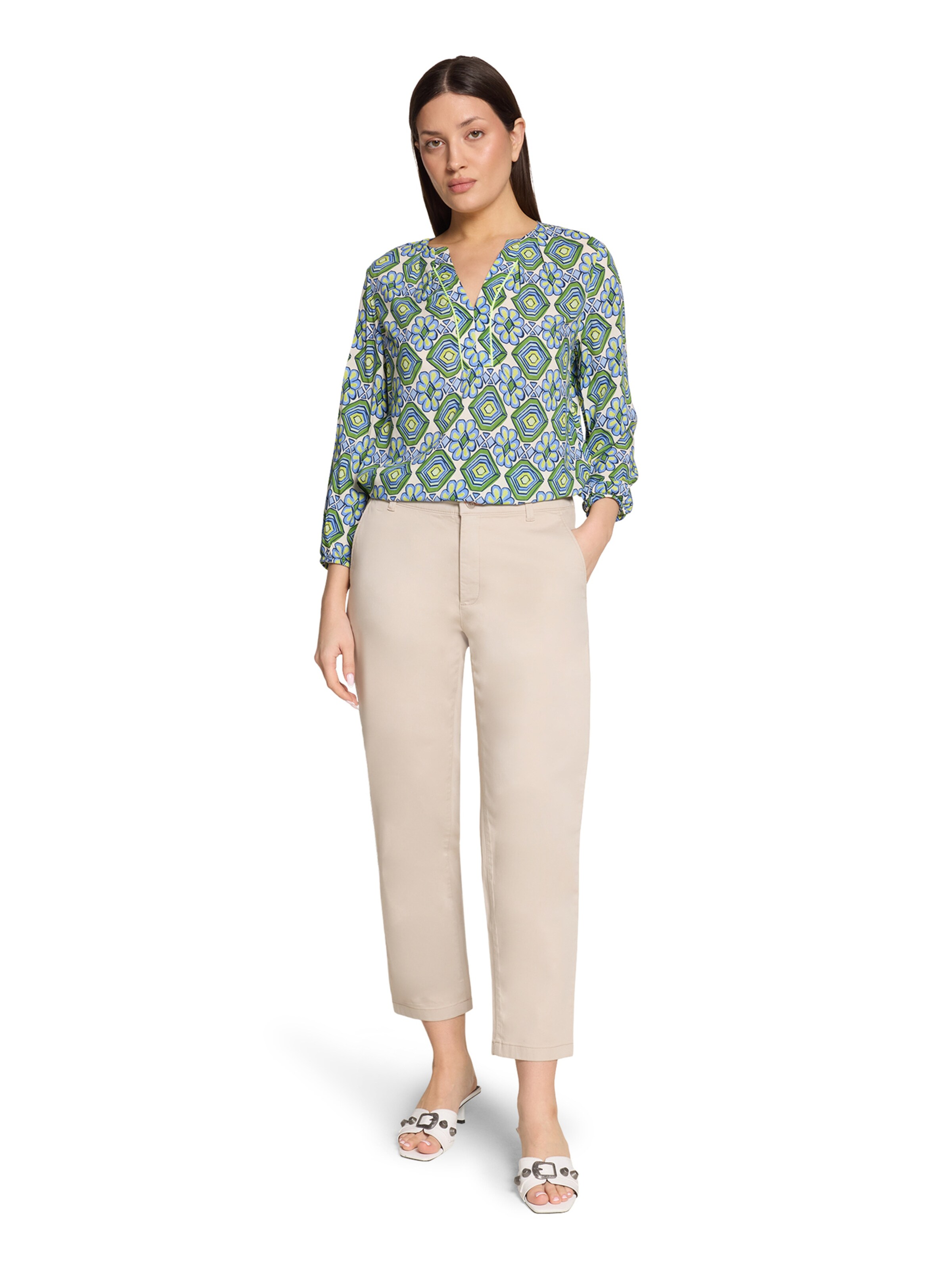 Cartoon Blouse in Groen