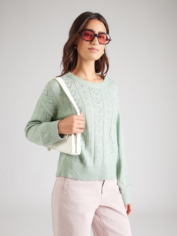 ONLY Pulóver 'ONLPAINT' - zöld: elől