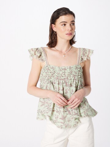 Camicia da donna 'NALA' di Free People in verde: frontale