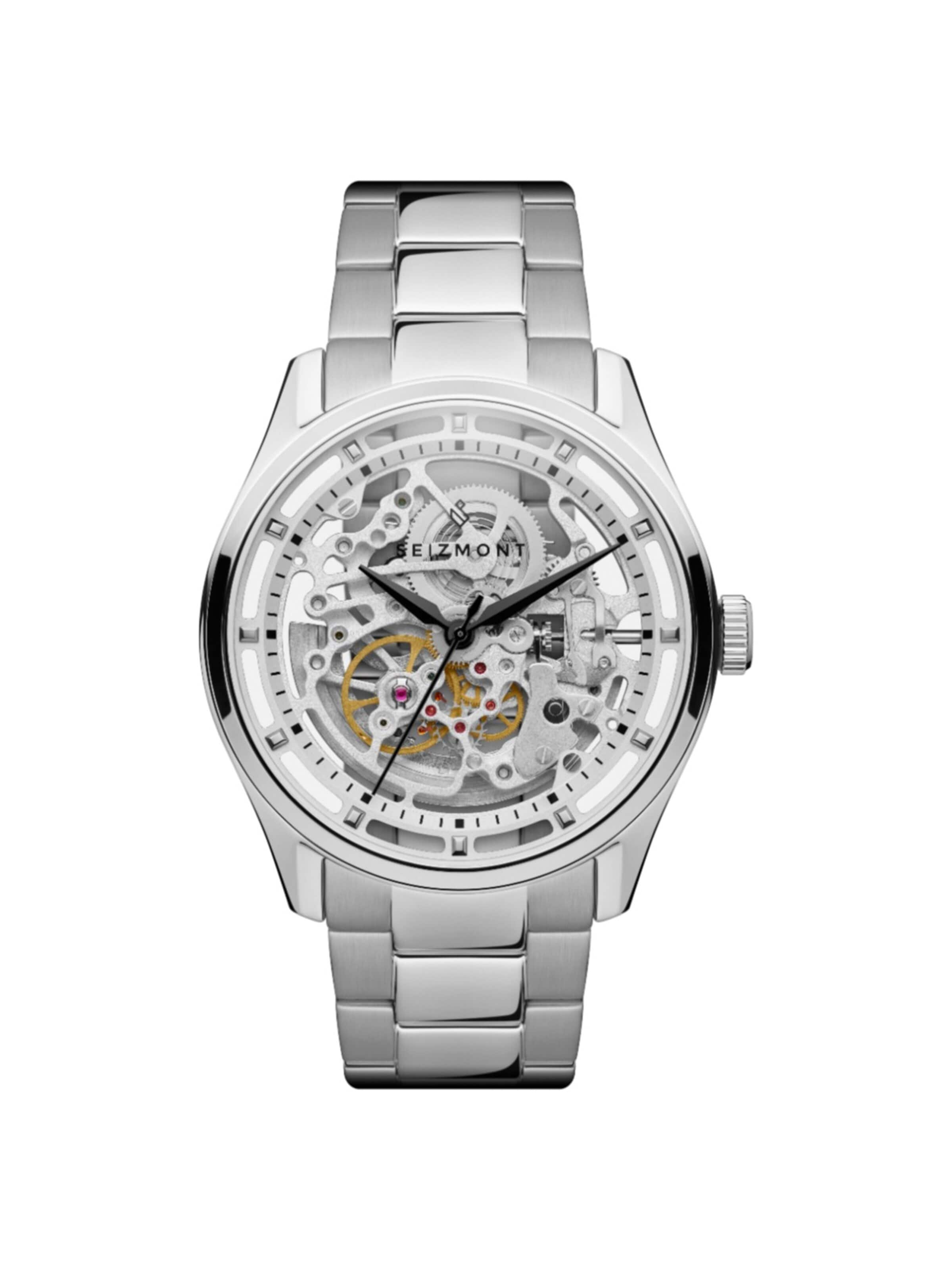 Seizmont Analog watch 'Motus' in Silver: front