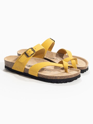 Bayton T-bar sandals 'Triade' in Yellow
