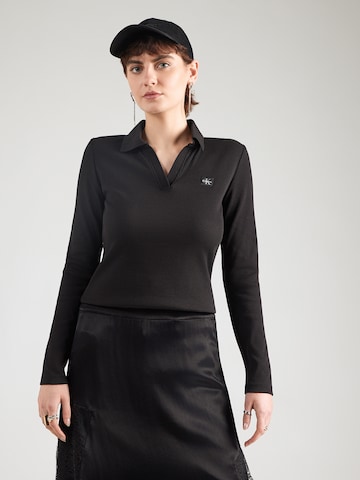 Calvin Klein Jeans - Camisa 'JOHNNY' em preto: frente