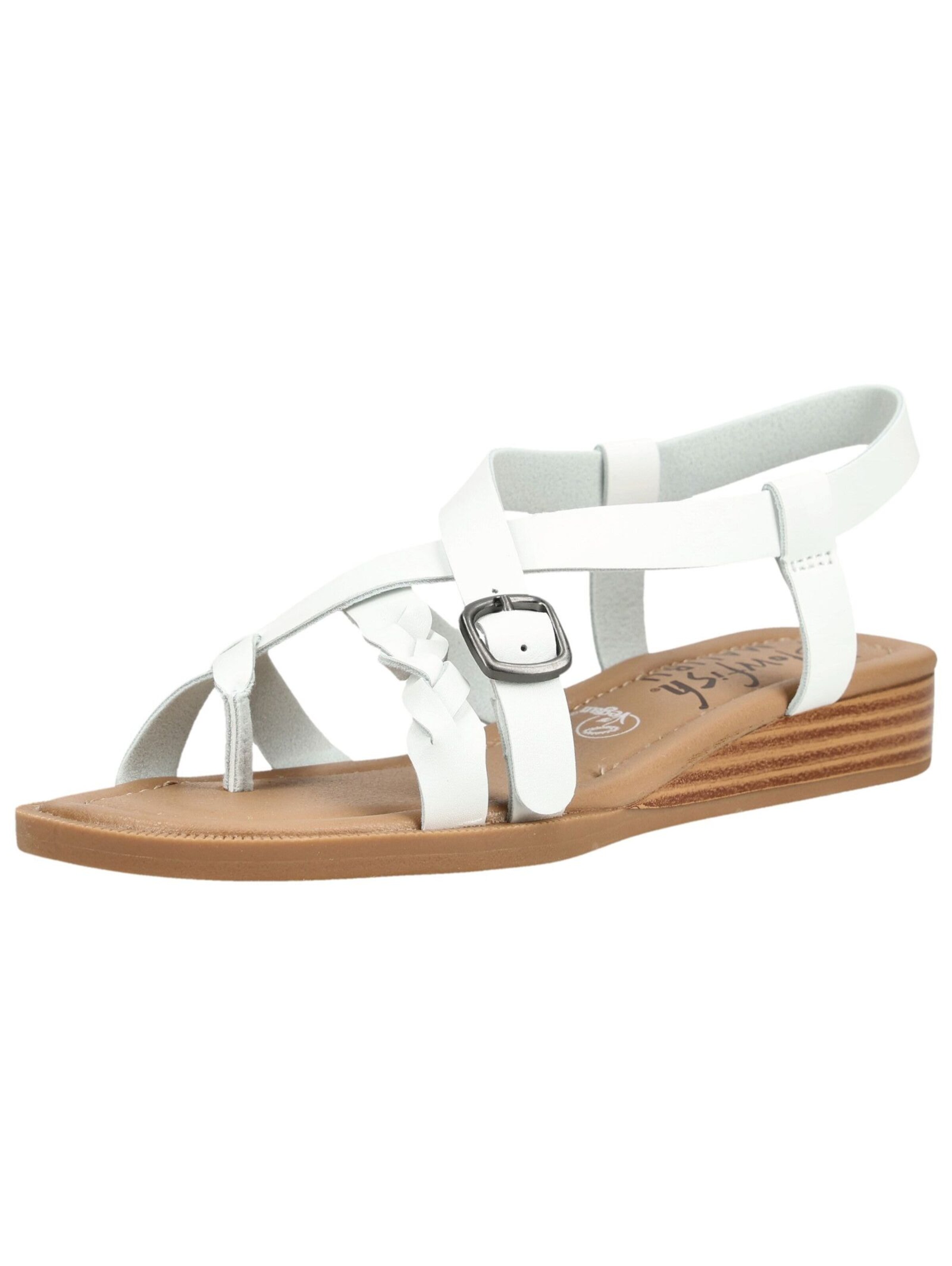 Blowfish Malibu Teenslipper in Wit: voorkant