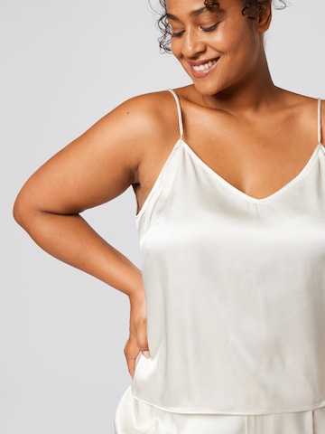 A LOT LESS - Top 'Allie' em branco