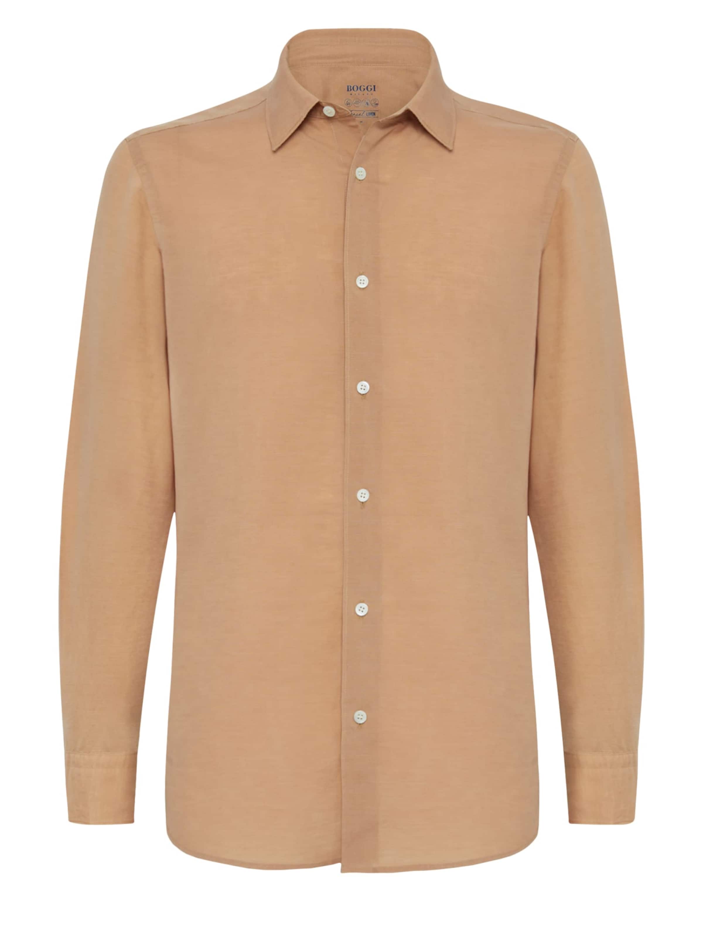 Boggi Milano Regular fit Skjorta i orange: framsida