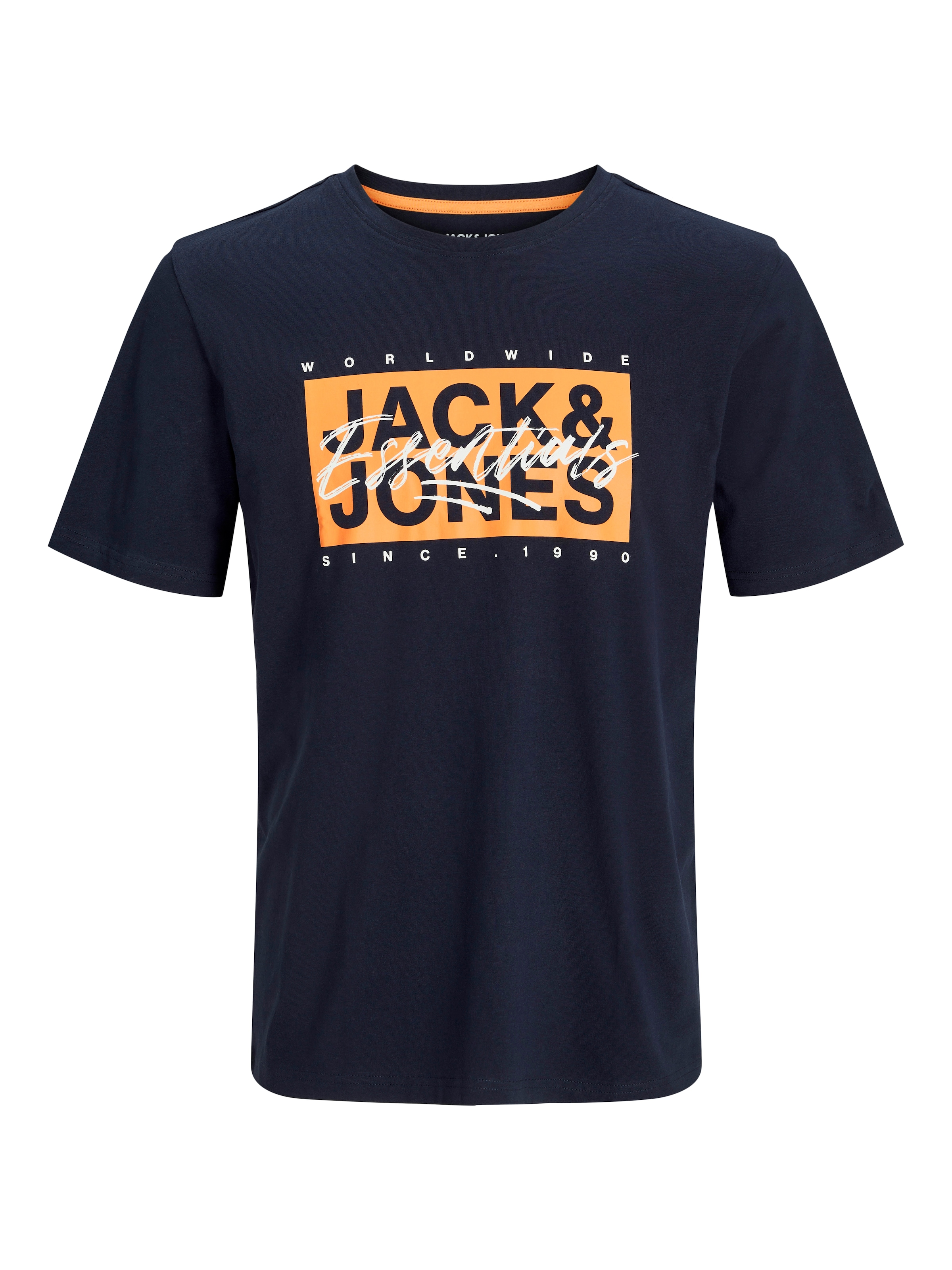 Tricou 'JJColton' de la JACK & JONES pe albastru: față