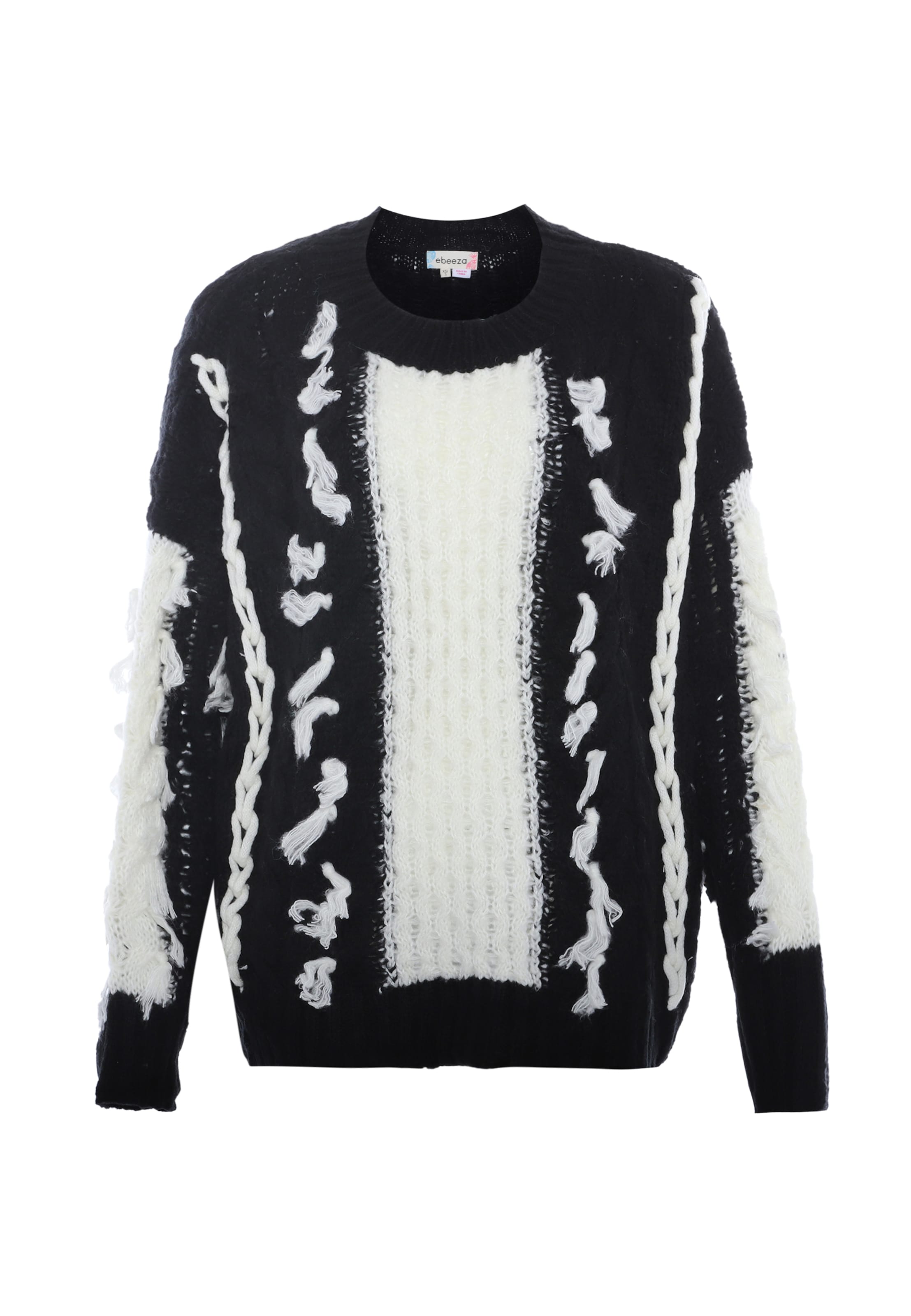 ebeeza Pulóver - fekete: elől