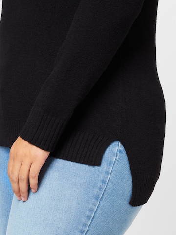 Vila Curve Sweater in Black