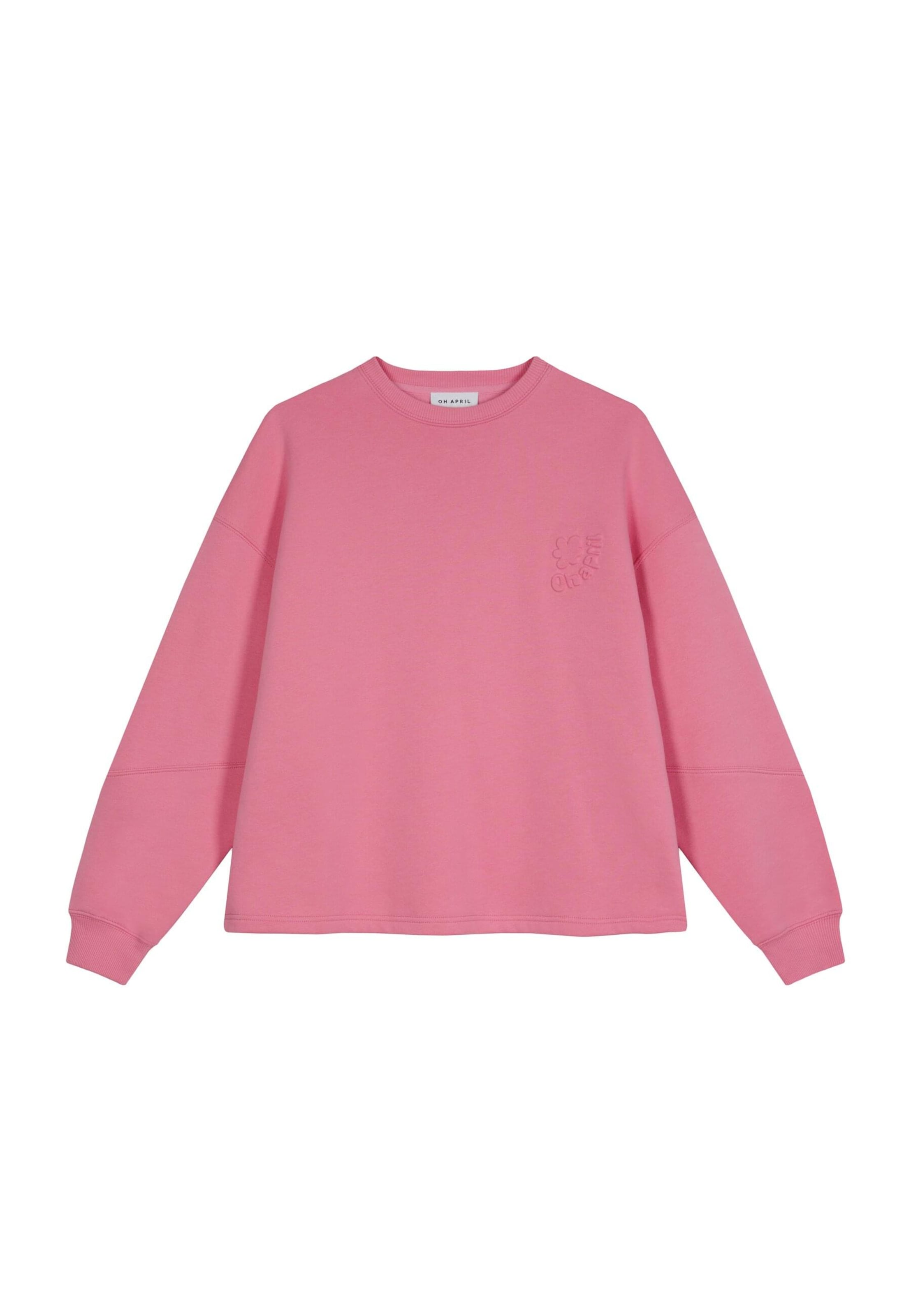 OH APRIL Sweatshirt 'Swirl' in Pink: front