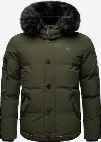 STONE HARBOUR Winter Jacket 'Halvaar' in Green: front