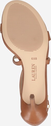 Lauren Ralph Lauren Strap Sandals 'GABRIELE' in Brown