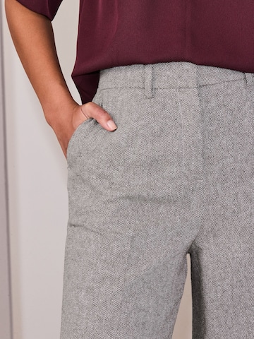 Next Wide Leg Bügelfaltenhose in Grau