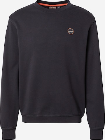 NAPAPIJRI Суичър 'B-BADGE' в черно: отпред