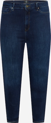 River Island Plus - Skinny Calças de ganga 'MOLLY MOIRA' em azul: frente