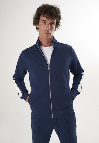 Felix Hardy Sweatvest in Blauw: voorkant
