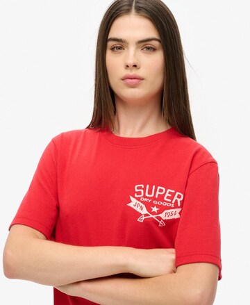 T-shirt oversize Superdry en rouge