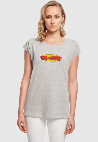 T-shirt 'Tom and Jerry - Inline' ABSOLUTE CULT en gris : devant