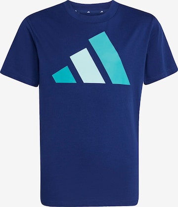 Tricou funcțional 'Essentials' de la ADIDAS SPORTSWEAR pe albastru: față