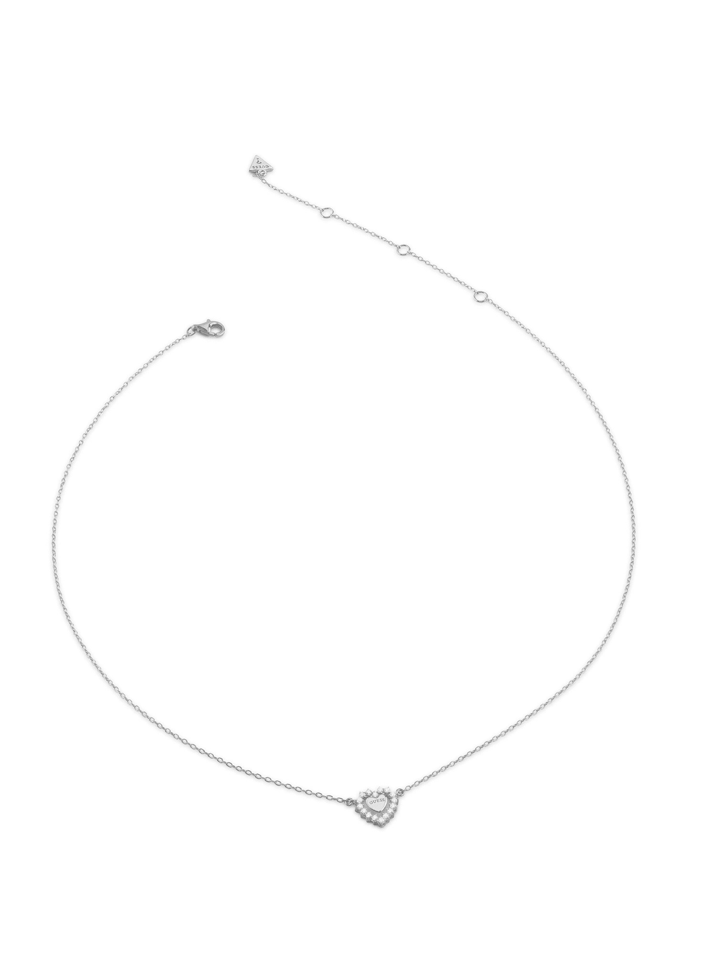 GUESS Necklace 'Jardin' in Silver: front