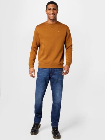 G-Star RAW Sweatshirt 'Premium core' in Brown