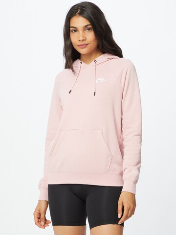Nike Sportswear Μπλούζα φούτερ σε ροζ: μπροστά