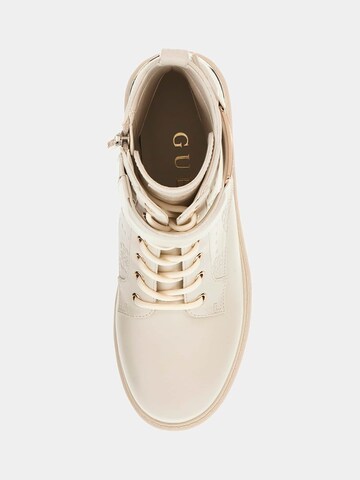 GUESS Lace-Up Ankle Boots 'Oranda' in Beige