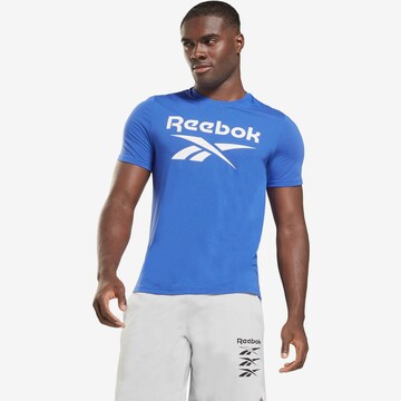 Reebok Regular Fit Funktionsshirt in Blau