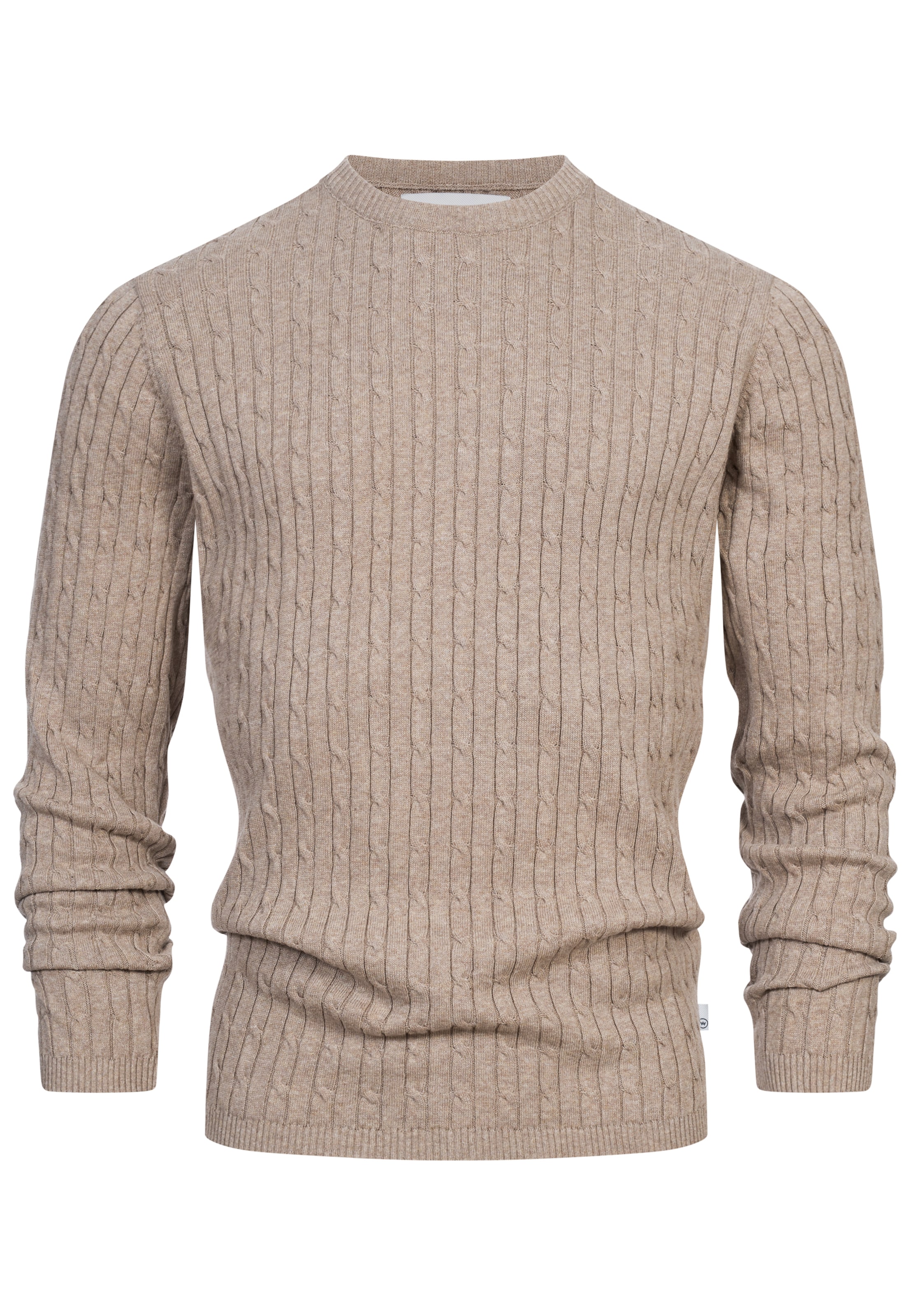 Kronstadt Trui 'Cable' in Beige: voorkant